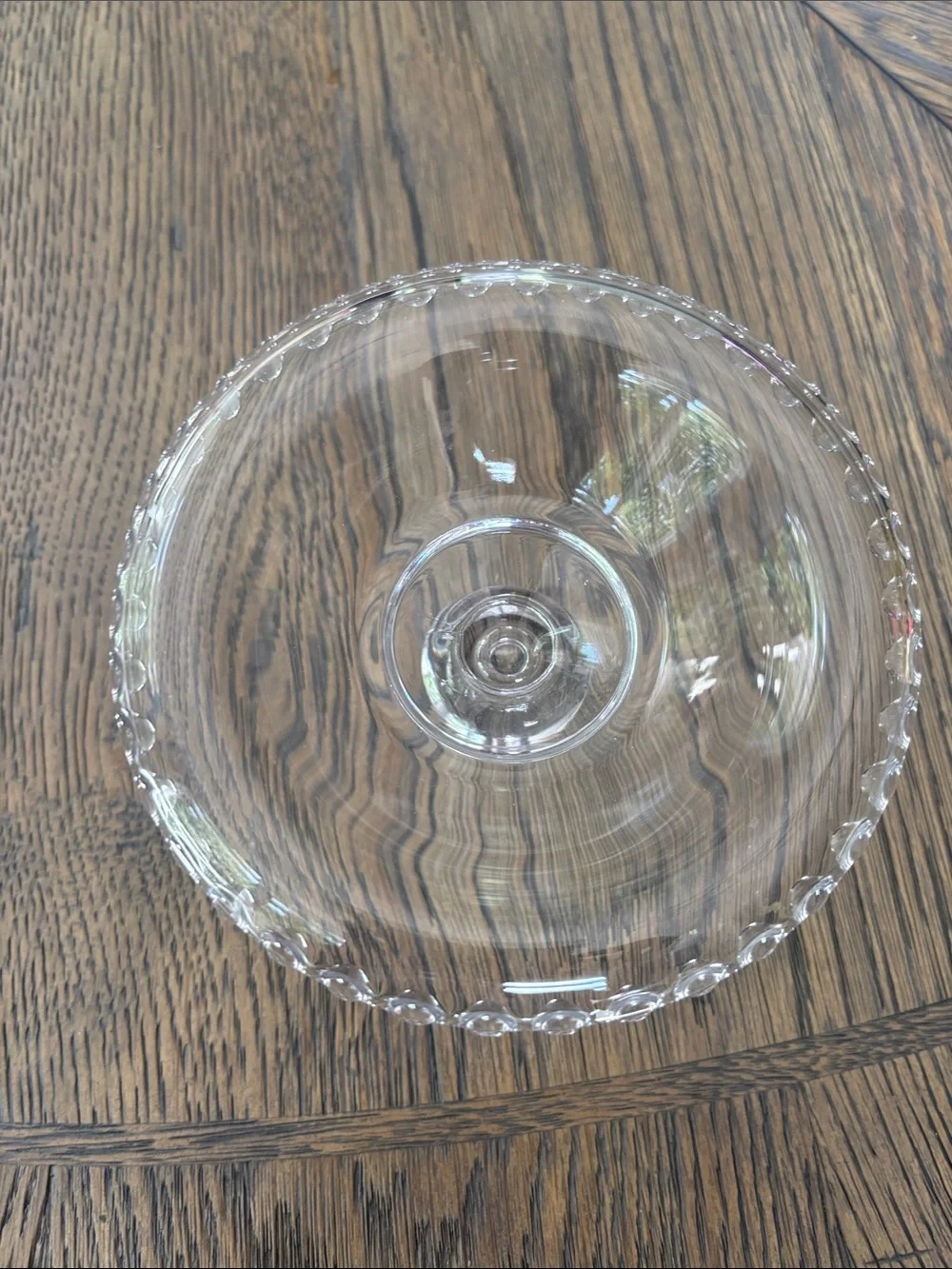 Vintage Imperial Glass Candlewick Clear Glass Candlestick Holder